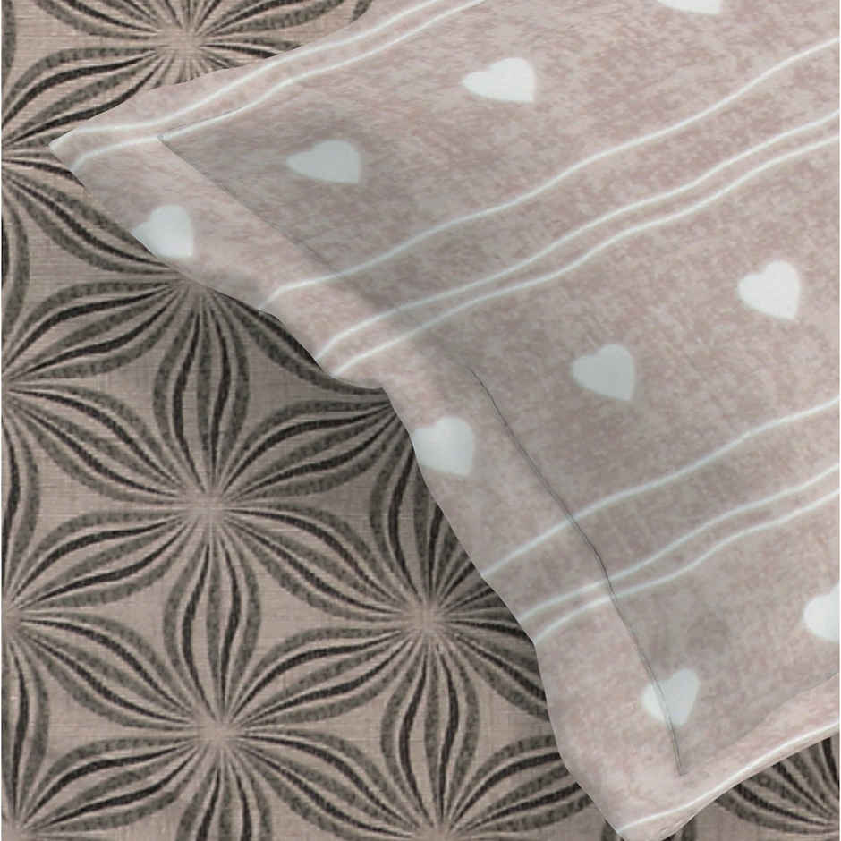 Dream Living King Size Premium Soft Uphar | Bedsheet 135 GSM With 2 Pillow Covers 275x275 cm | 1