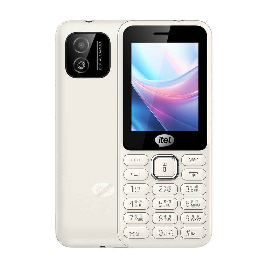 itel it5027 Slim Keypad Mobile | 2.4 inch Display | 1200 mAh Battery | Type C Charging | White