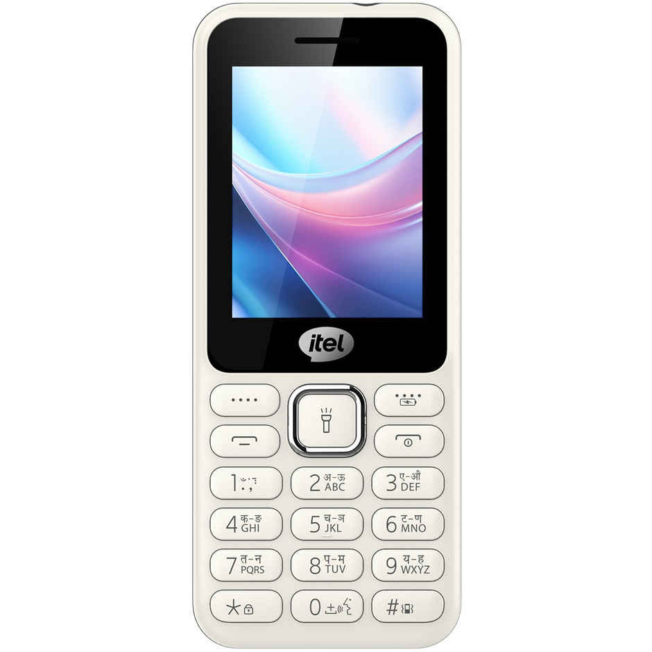 itel it5027 Slim Keypad Mobile | 2.4 inch Display | 1200 mAh Battery | Type C Charging | White