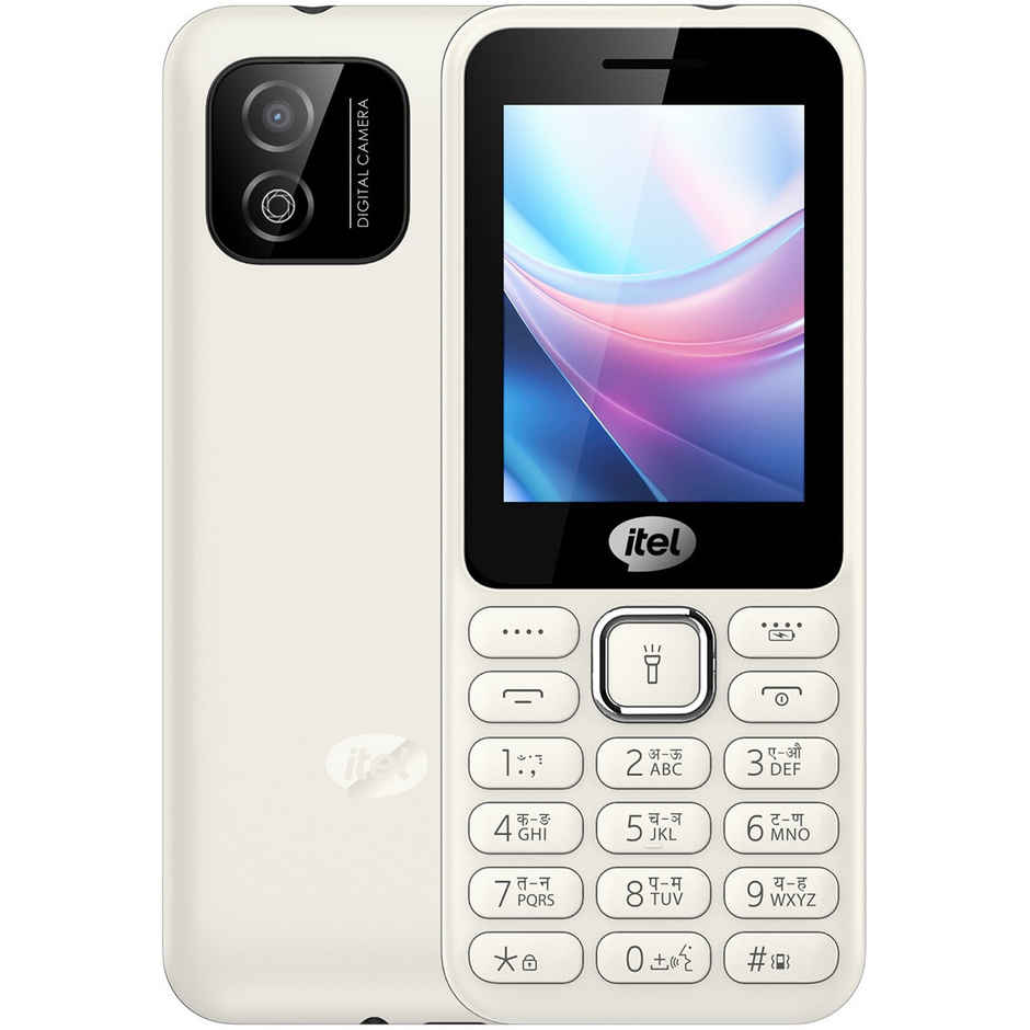 itel it5027 Slim Keypad Mobile | 2.4 inch Display | 1200 mAh Battery | Type C Charging | White