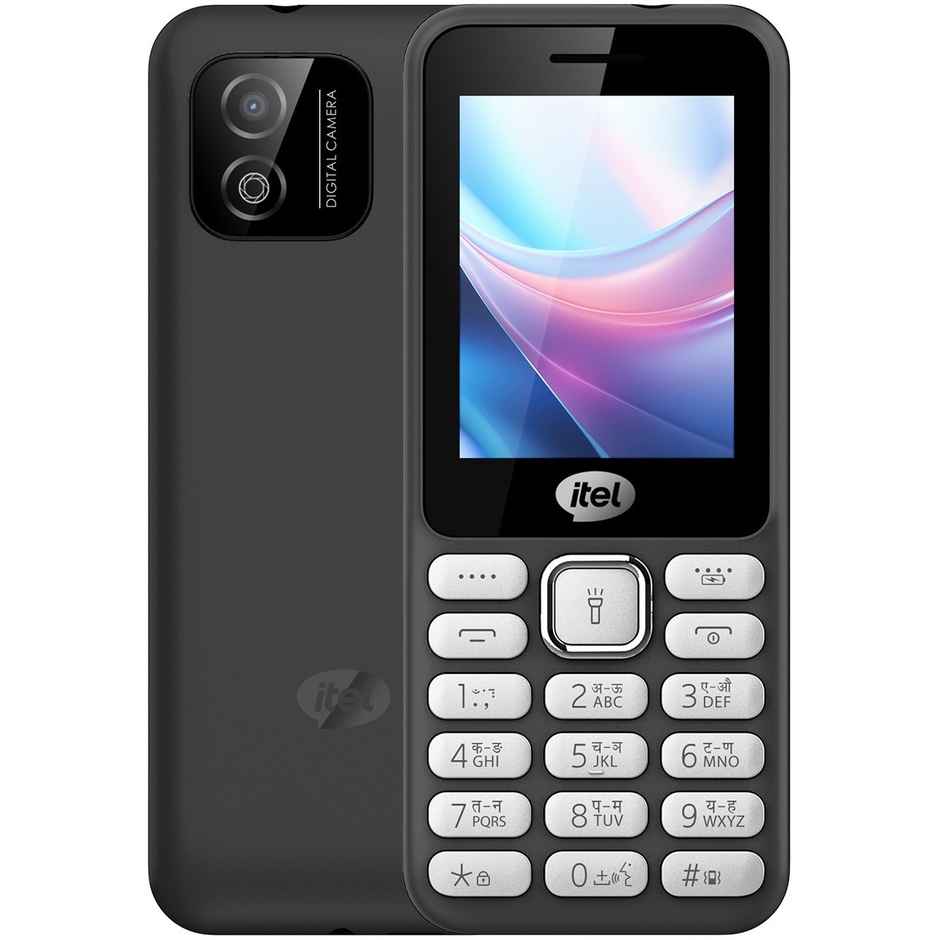 itel it5027 Slim Keypad Mobile | Type C Charging | 2.4 inch Display | 1200 mAh Battery | Black