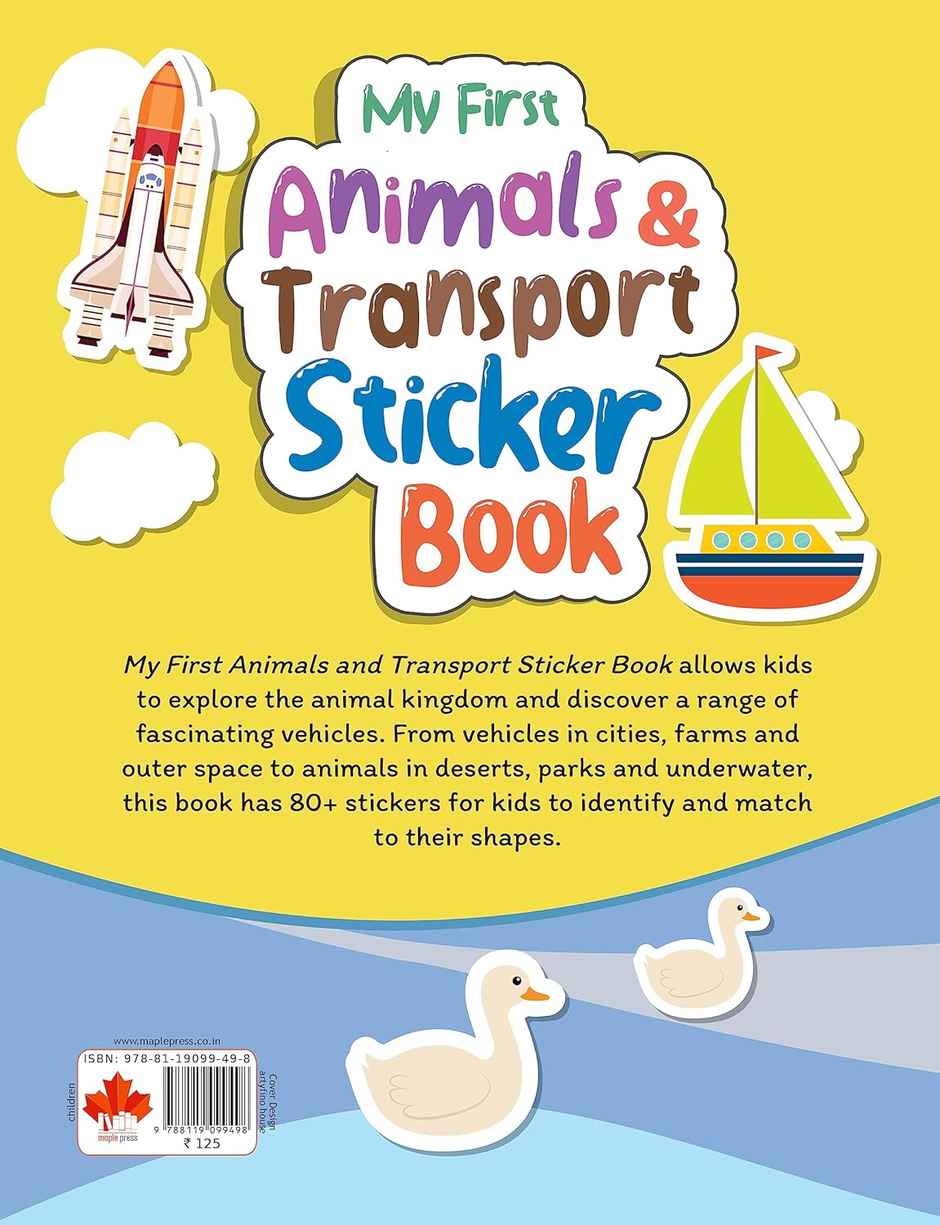 My First Sticker Book - Animals and Transport - Age 3+