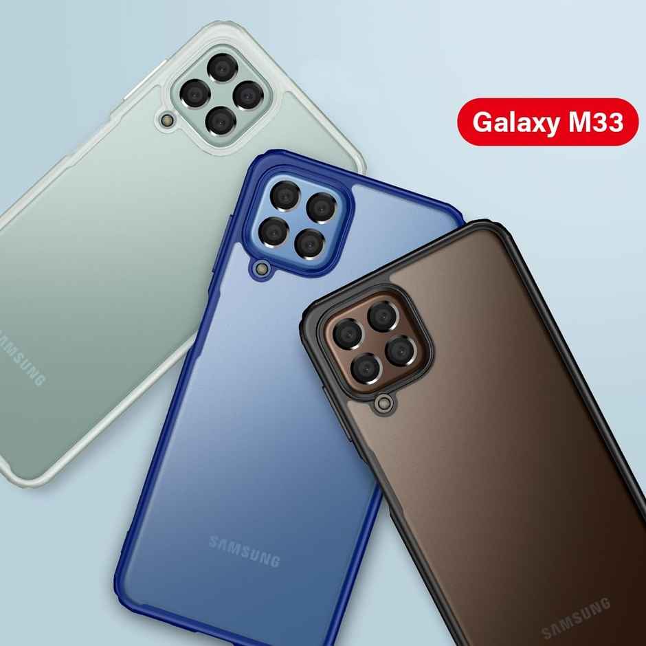 Kapaver Samsung Galaxy M33 5g Back Cover Case | Frosted - White