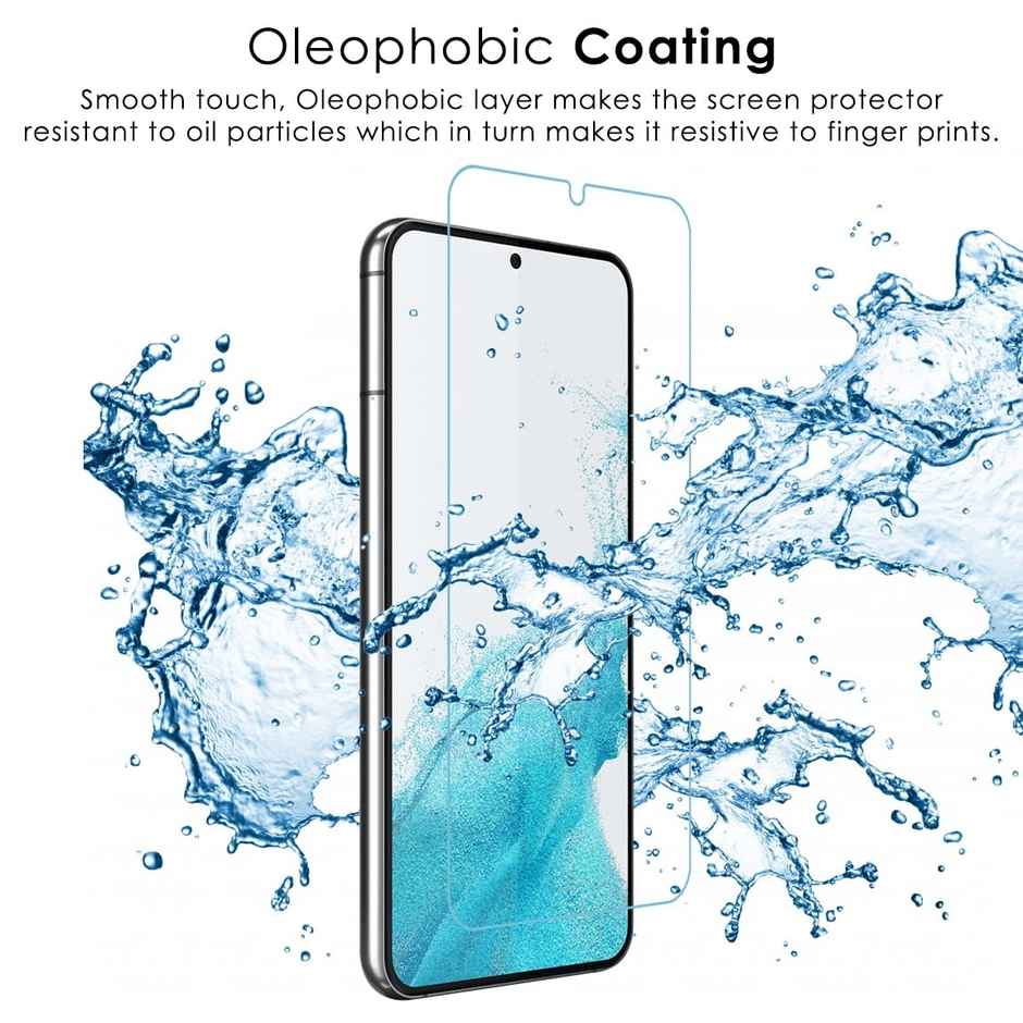 Kapaver Galaxy S22 Plus Tempered Glass Screen Protector Guard | Easy Fit - 2 Pack