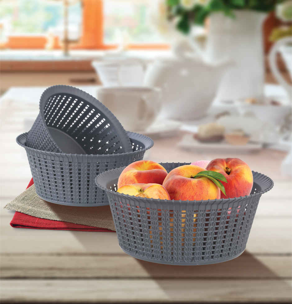 Joyo Knit Basket 1, 2, 3 (3 Pcs Set) With Jali | Assorted