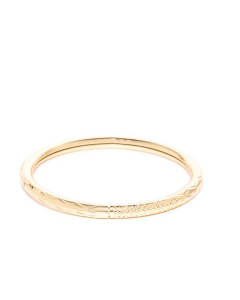 Priyaasi Gold-Plated Circular Shape Openable Kada Bracelet