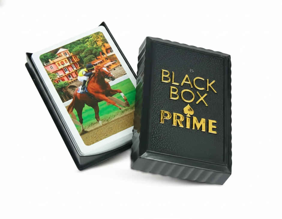 Parksons Cartamundi Plastic Playing Cards Black Box Prime