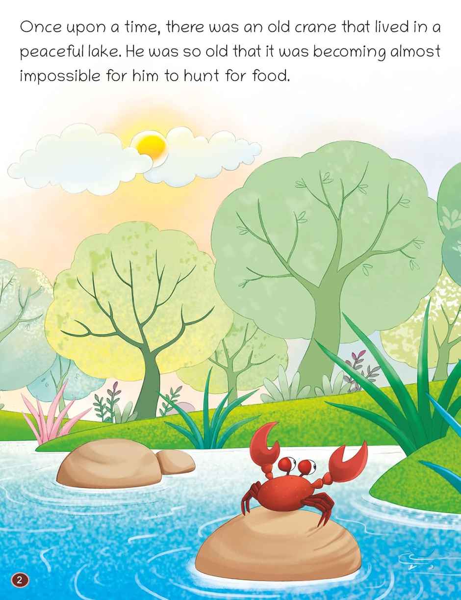 Oswaal Books Lil Legends Short Illustrated Panchtantra Stories For Kids 2+ | The Crane And The Crab