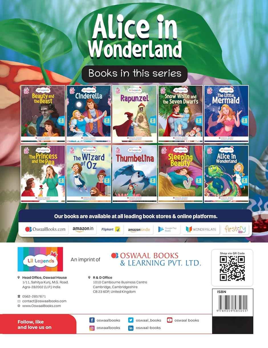 Oswaal Books Lil Legends Illustrated Fairy Tales - Alice In Wonderland | For Kids | Age 2-5 Years
