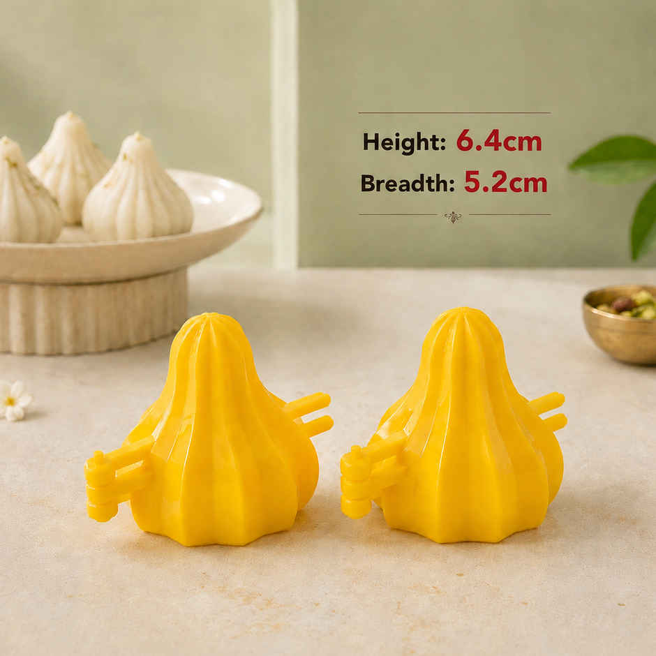 Utsah Yellow Modak Making Mould Big Pack of 2