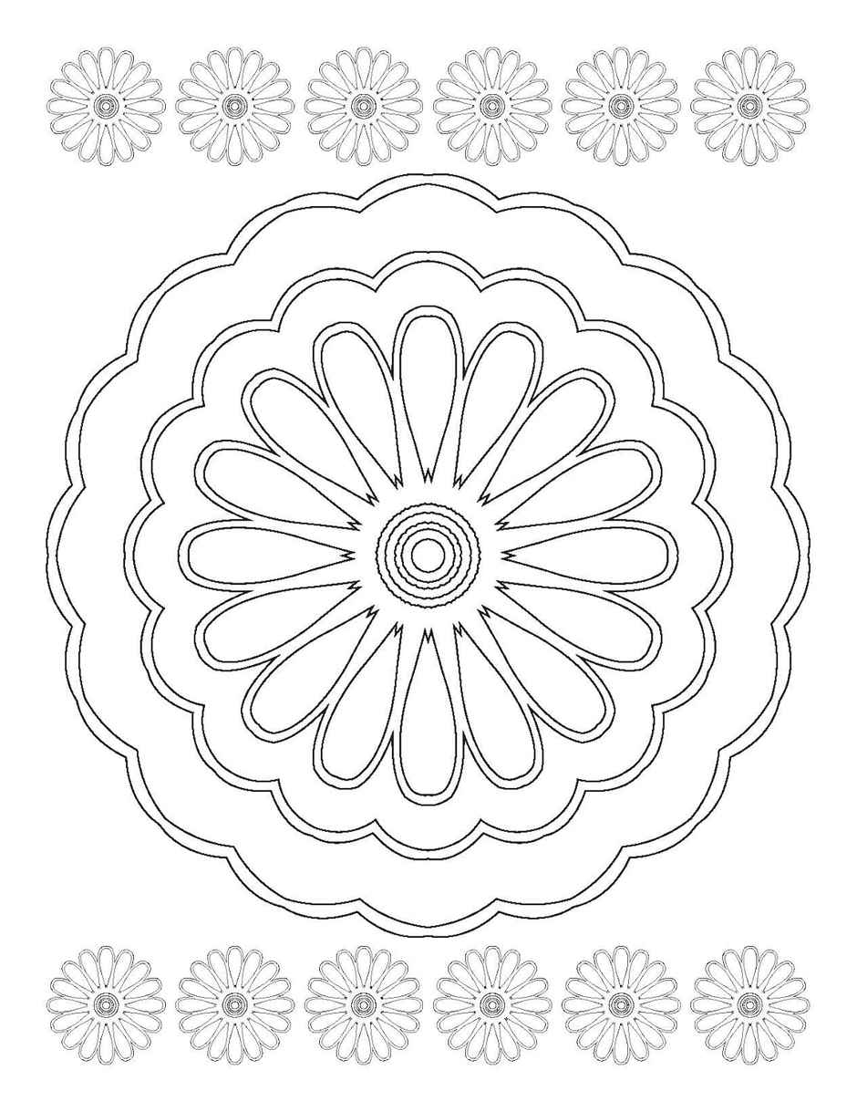 Mandala Colouring for Kids- Book 1