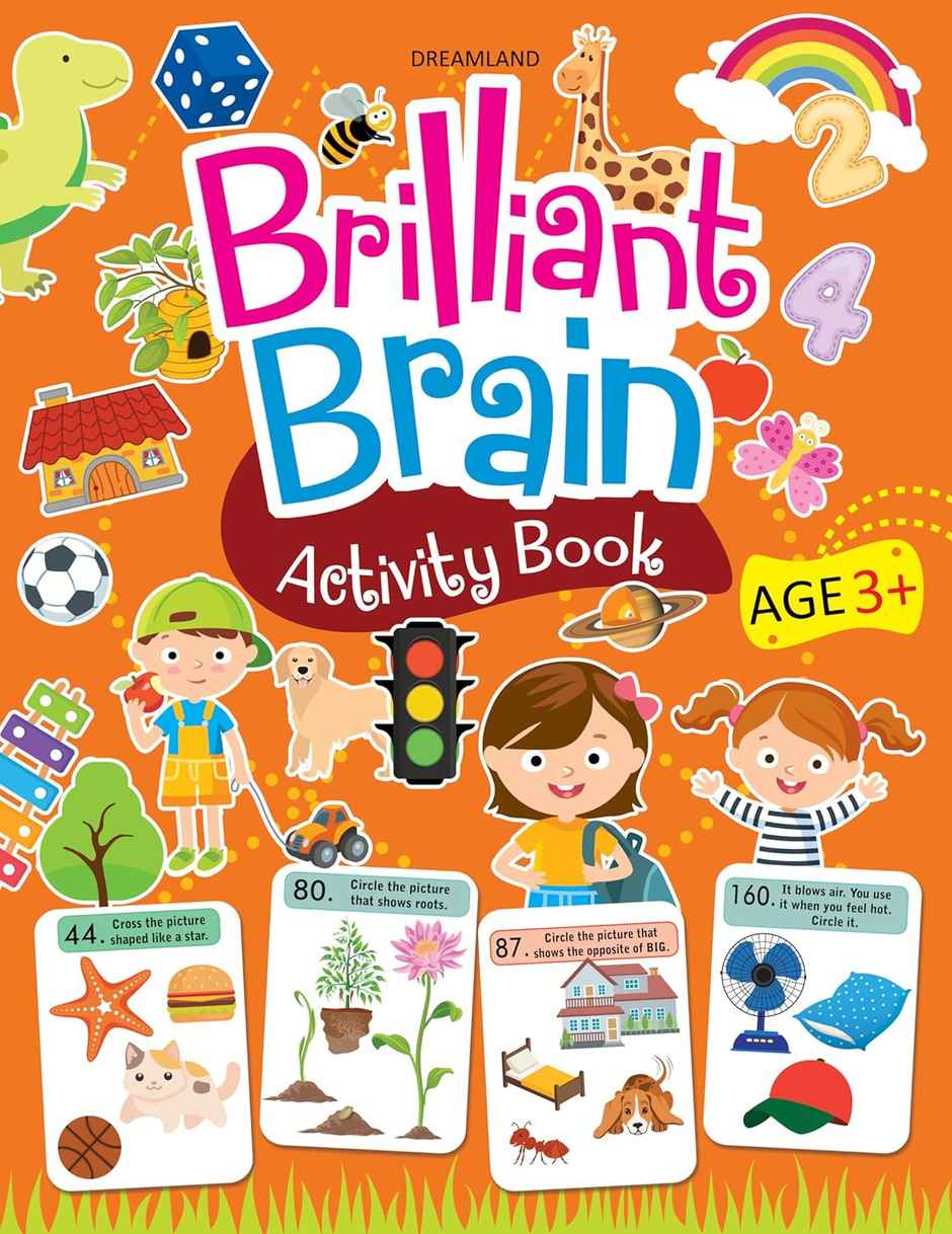 Brilliant Brain Activity Book 3+| Fun Activities Educational Book|Early Learning Book for Kid