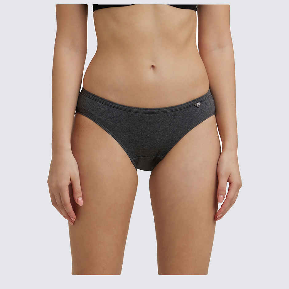 Jockey 1410 Women's Super Combed Cotton Underwear Bikini Panty|PO3 | Multicolor Dark assorted-L