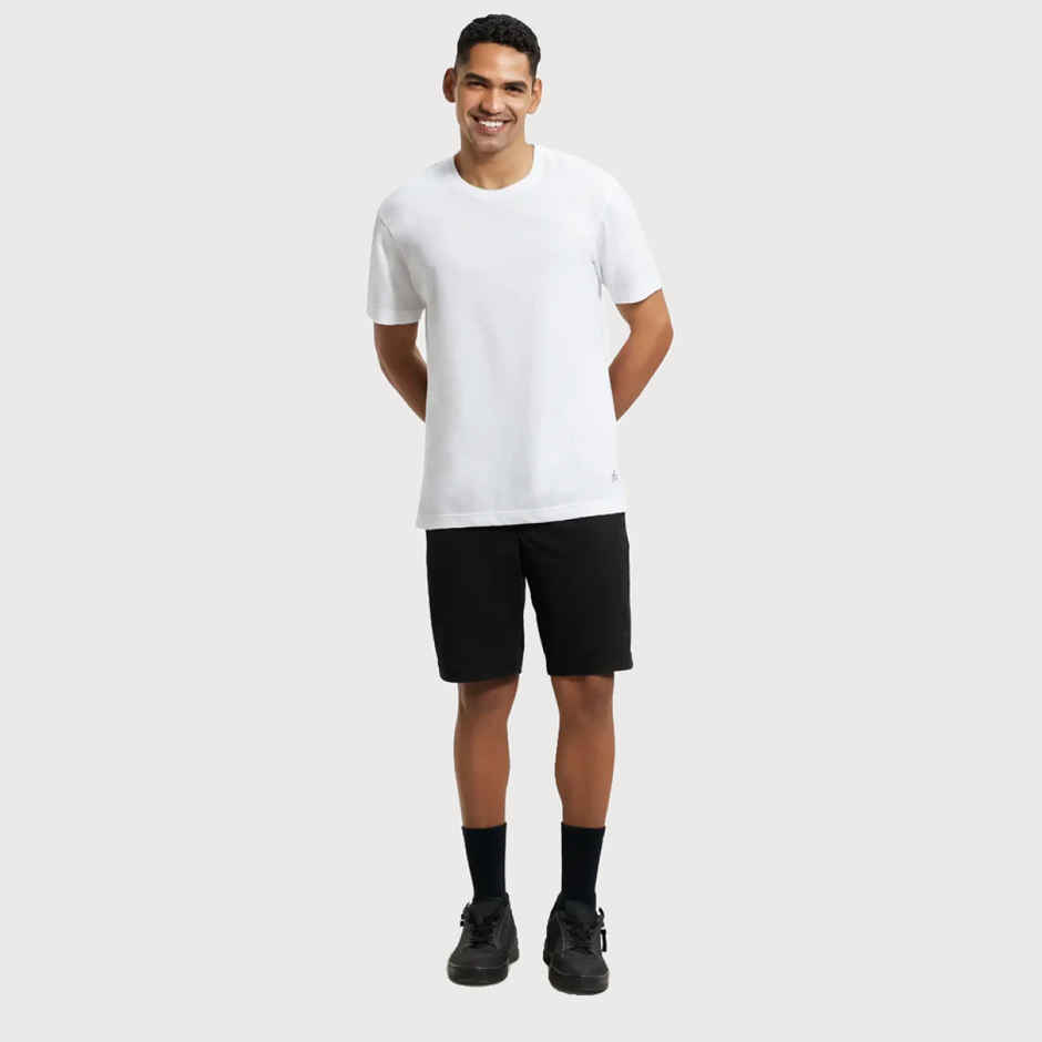 Jockey Men Cotton Rich Round Neck Half Sleeve T-shirt | White - M