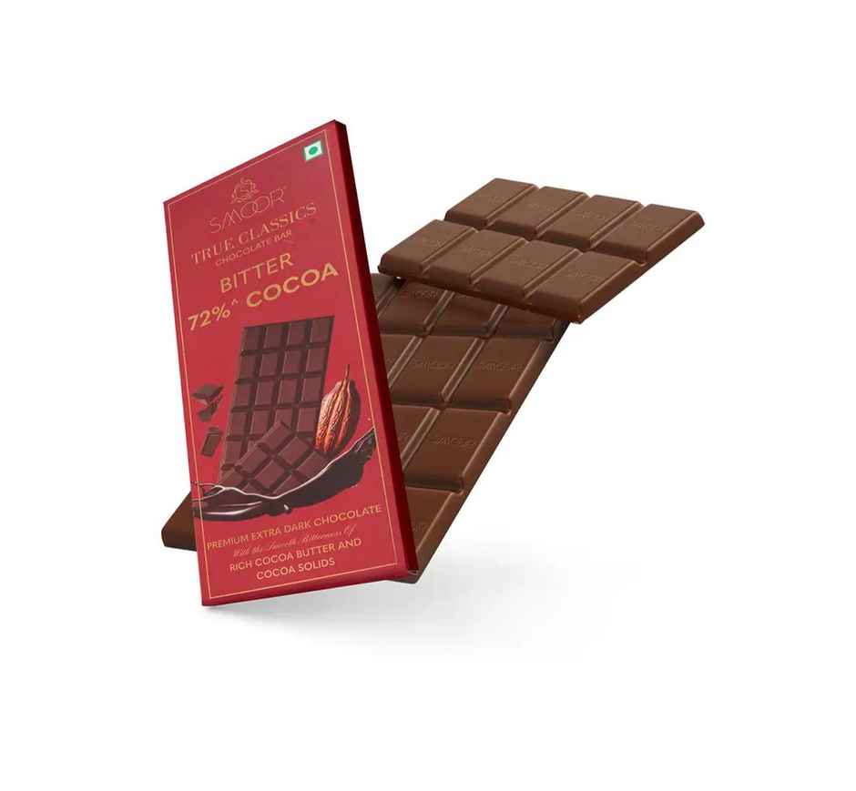 Smoor Dad's True Classic Bitter 72% Dark Chocolate Bar
