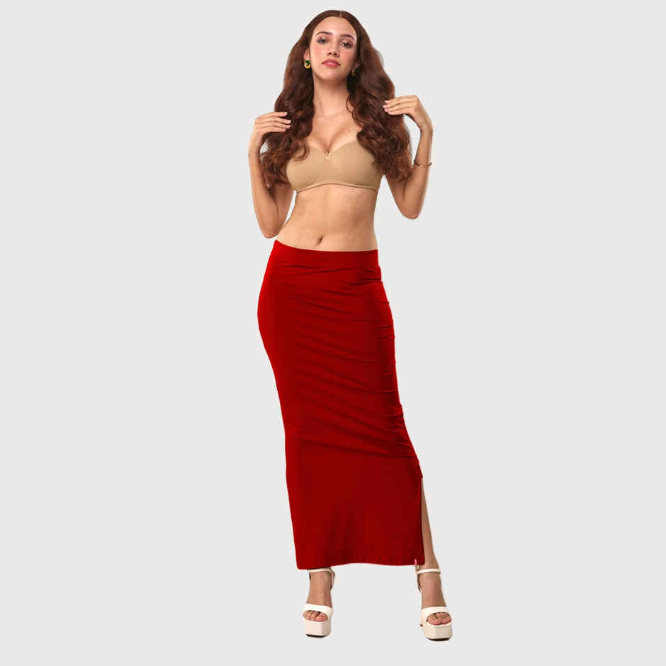 Lyra Women's Saree Shaper | Red - Free Size