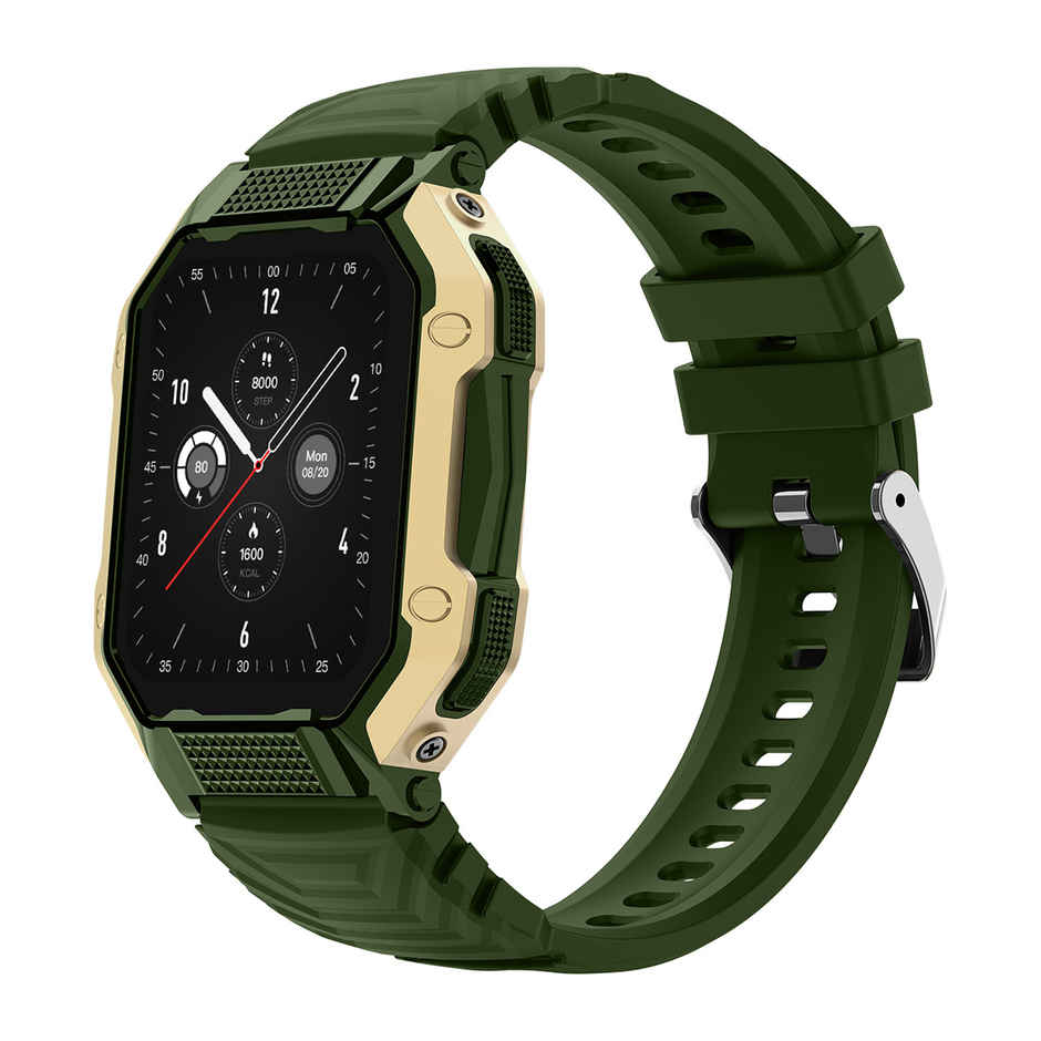Fire-Boltt Shark Smartwatch | 1.82" Display | BT Calling - Gold Green