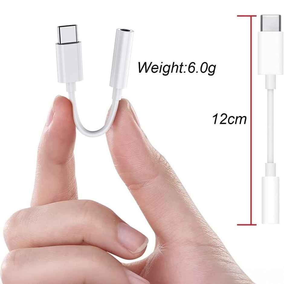 Sounce Type-C to 3.5 mm Headphone Adapter for iPhone|Compatible with iPhone 14-13-12-11-XS-XR-8-7-SE