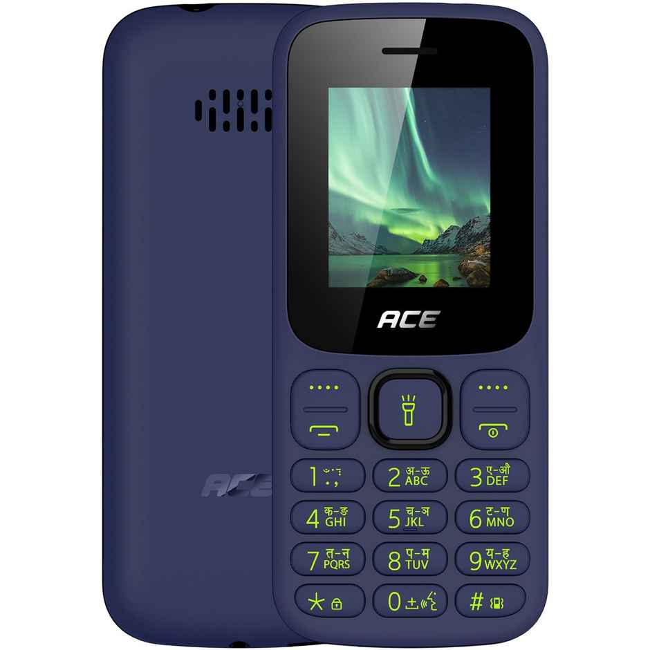 itel Ace 3 Shine Keypad Mobile | 1.8" Display | 1000 mAh Battery | Deep Blue