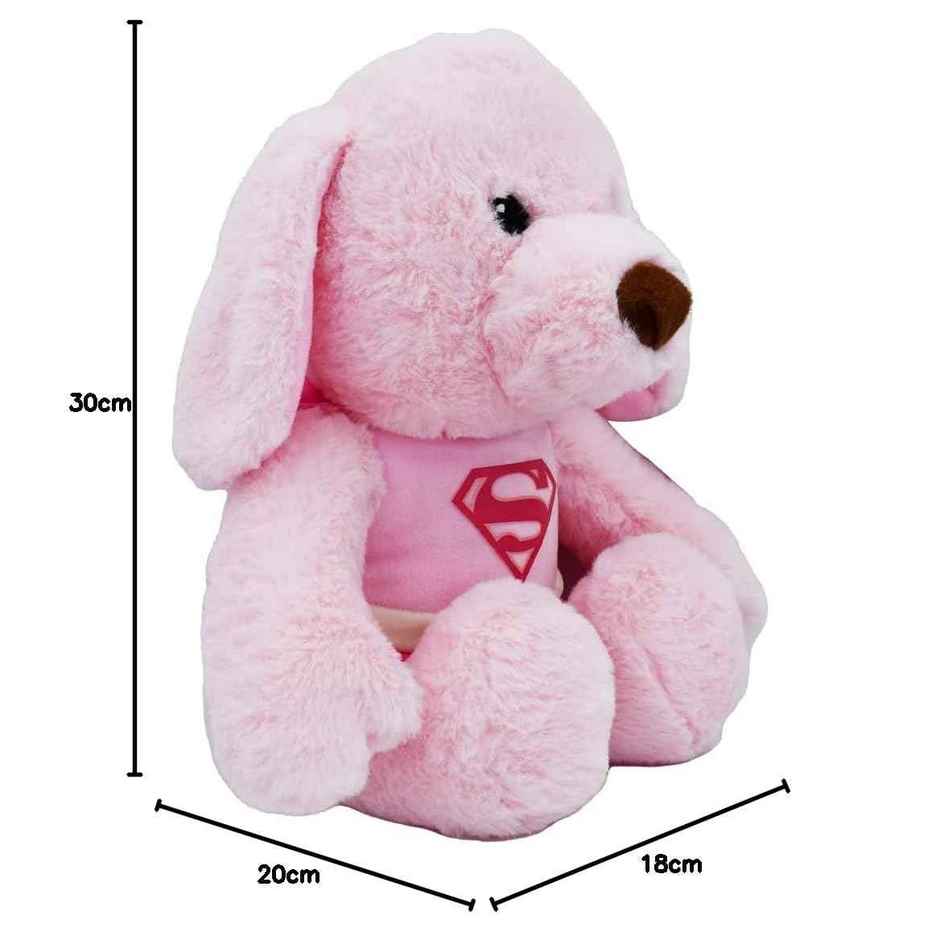 Mirada 30Cm Supergirl Bear Pink
