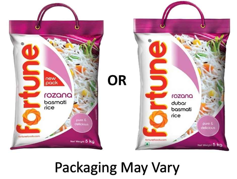 Fortune Rozana Basmati Rice(5kg), Fortune Sunlite Refined Sunflower Oil(5l) & Parrys White Label Sugar(1kg) Combo