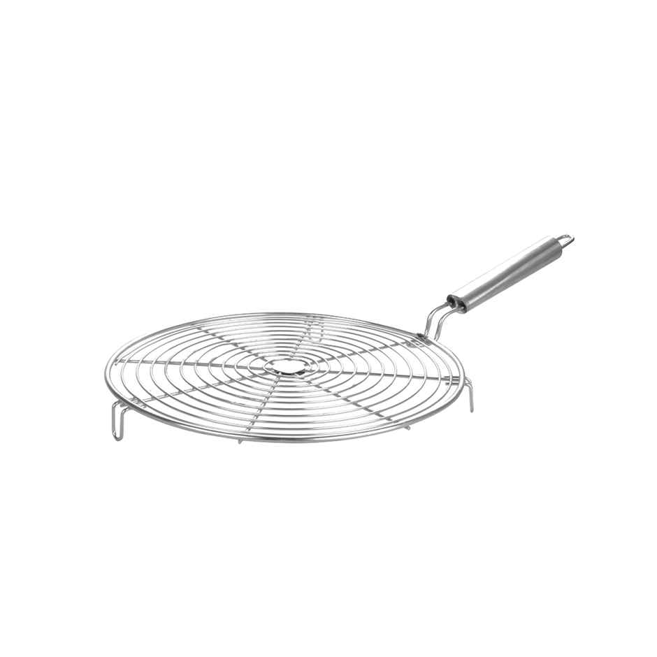 Petals Stainless Steel Barbeque/Pizza/Roti/Grill/Papad Roaster Jali