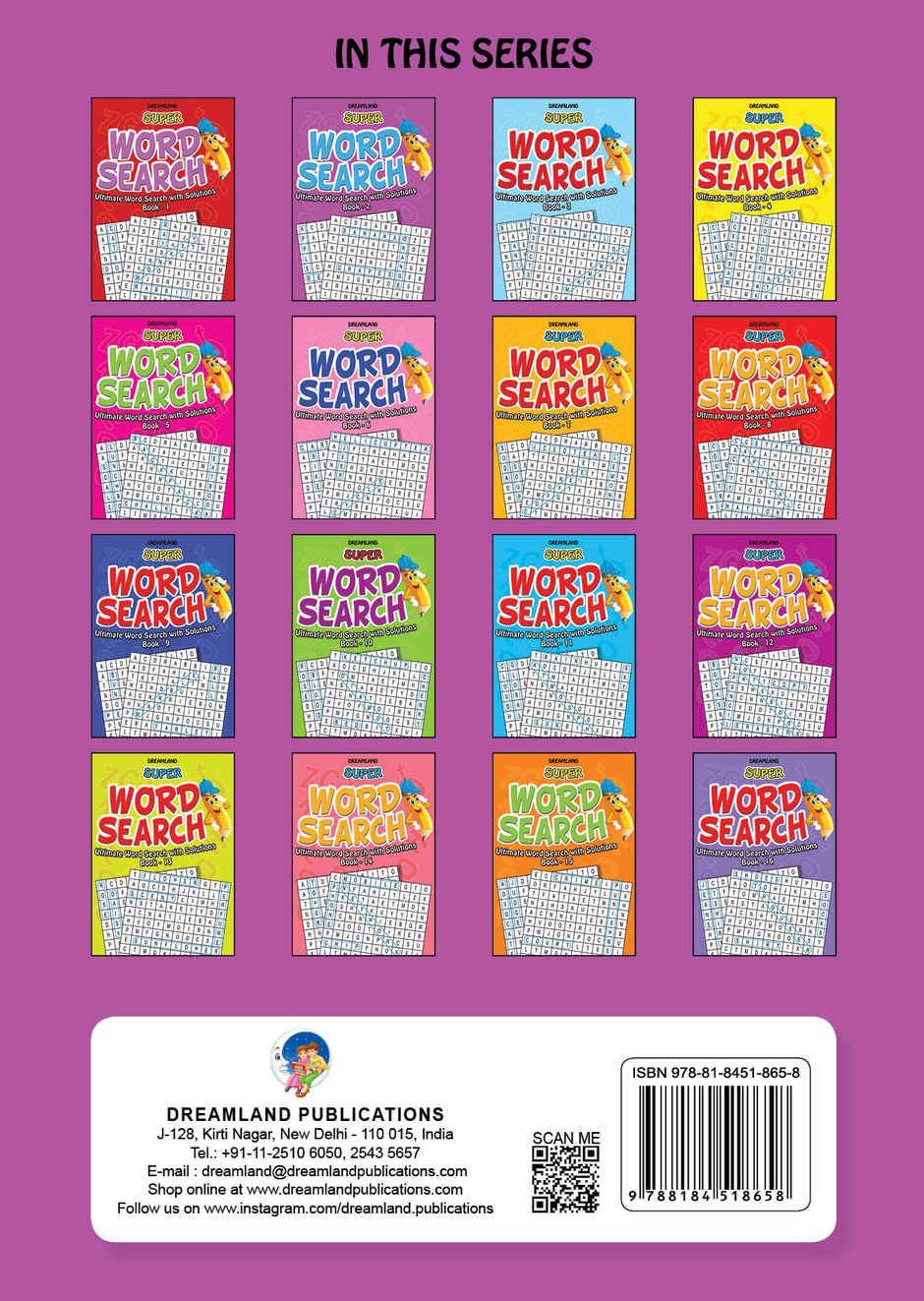 Dreamland Super Word Search Book 2 for Kids | Age 6 to 15
