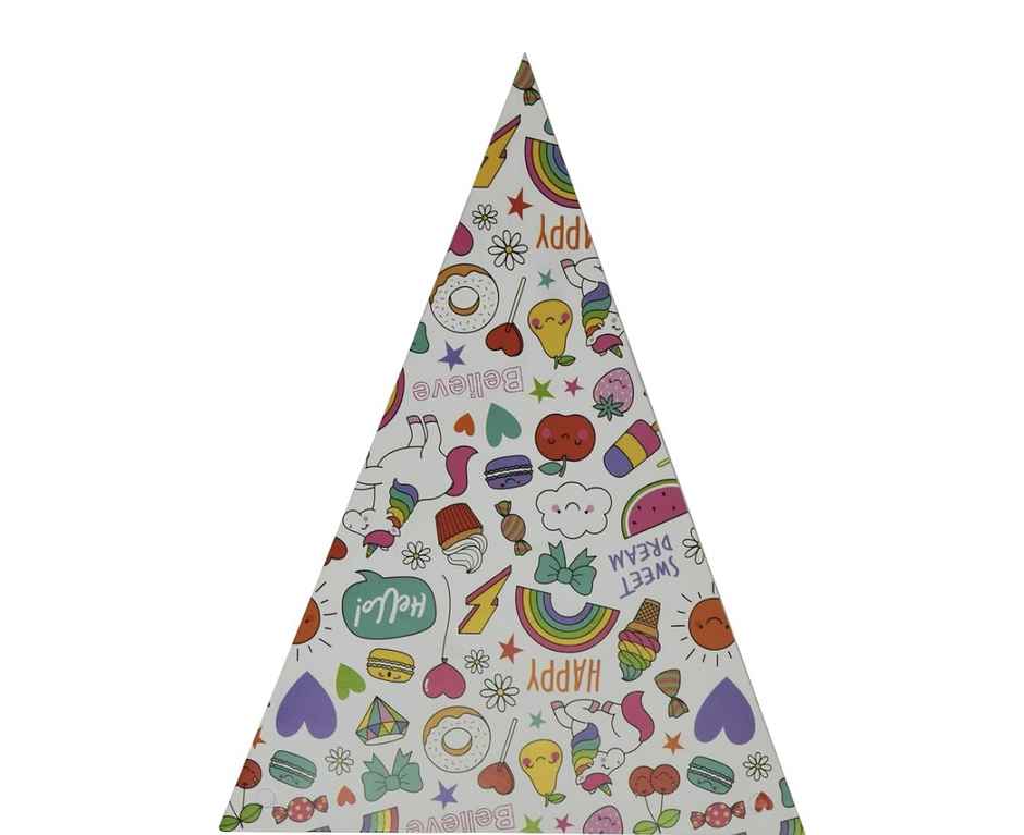 Party Cap | Set Of 10 | Assorted | Chrome