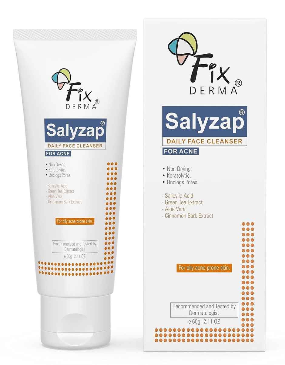 Fixderma 2% Salicylic Acid Salyzap Face Cleanser for Oily & Acne Prone Skin Face Wash