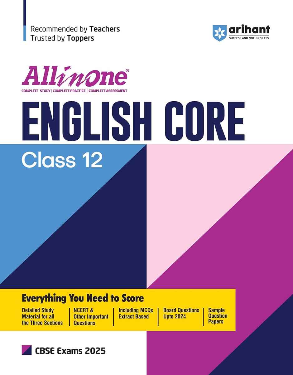Arihant Publications All In One English Core class 12th Based On Latest NCERT For CBSE Exams 2025
