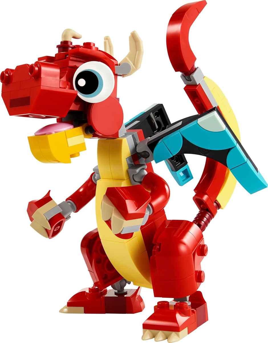 LEGO Creator Red Dragon 3in1 Animal Toy Set (149 Pieces)