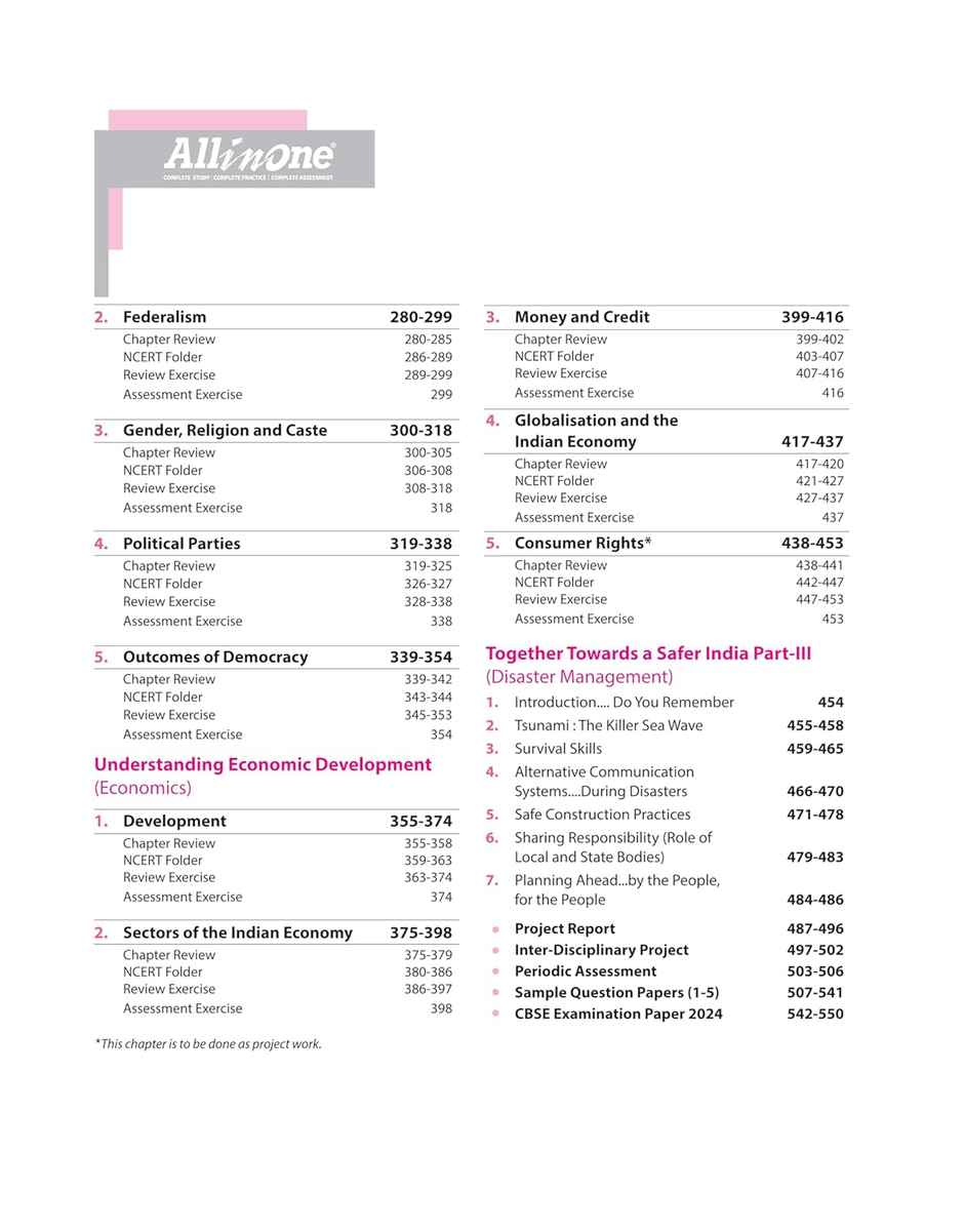 All In One Social Science CBSE Class 10th Based On Latest NCERT For CBSE Exams 2025