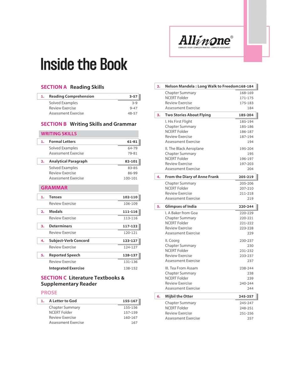 Arihant Publications All In One English Language & Literature CBSE Class 10th Based On Latest NCERT For CBSE Exams 2025