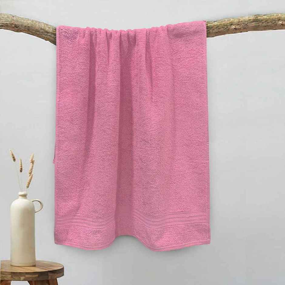 Sassoon Anatolia 100% Cotton Large Bath Towel | Pink | 70 x 140 cm