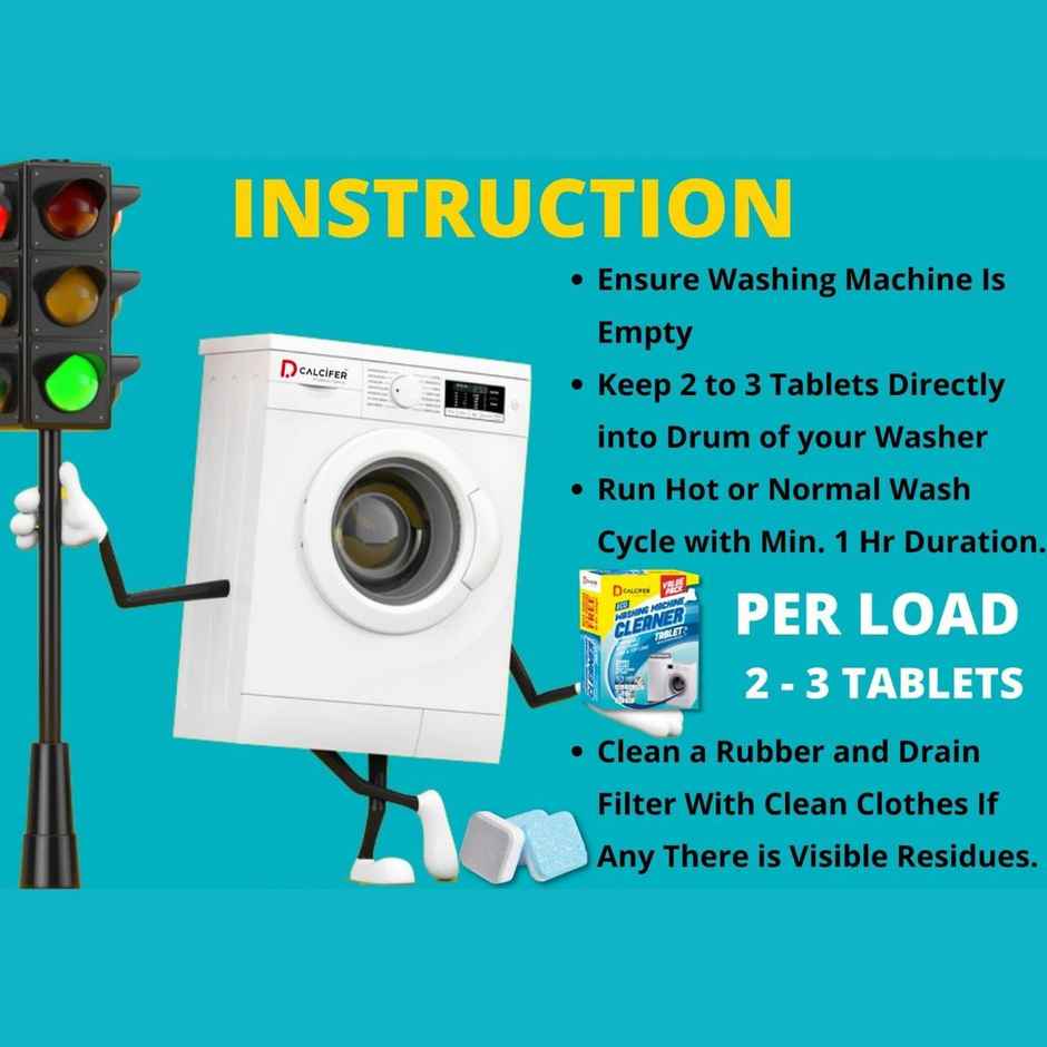 Dcalcifer Washing Machine Cleaner and Descaler Tablets