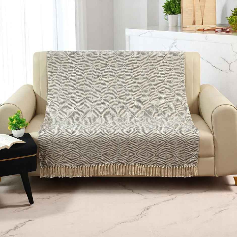 Sashaa World Diamond Weave Comfort Throw