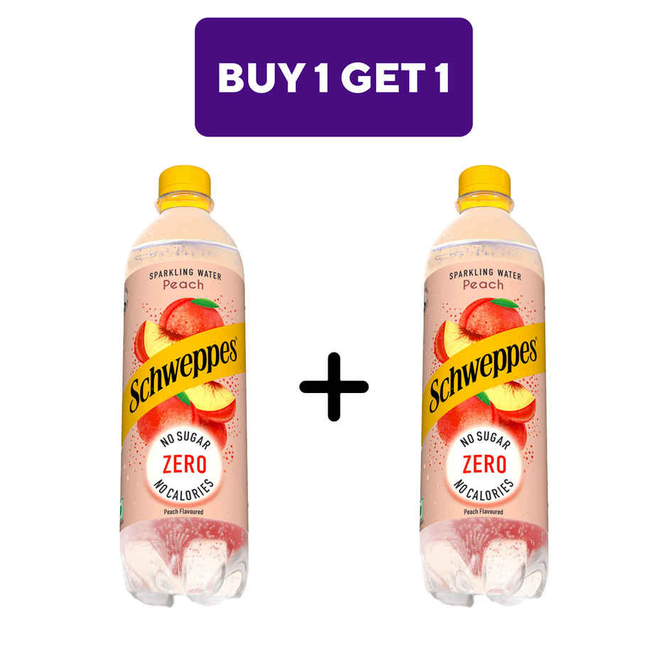 Schweppes Zero Calories Flavoured Sparkling Water Peach Combo