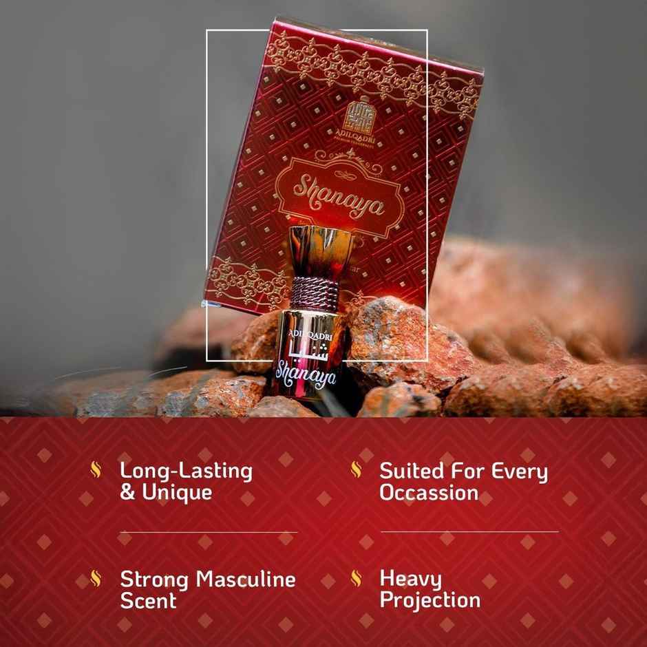 Shanaya Attar | Arabic And French Blend | Long Lasting | Unisex | Non-Alcoholic Roll-On | Adilqadri