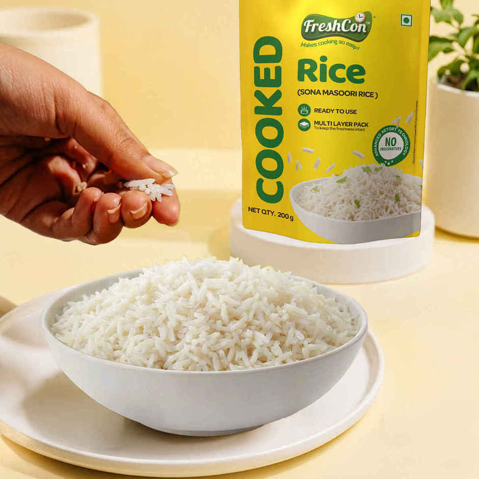 Freshcon Cooked Sona Masoori Rice Combo