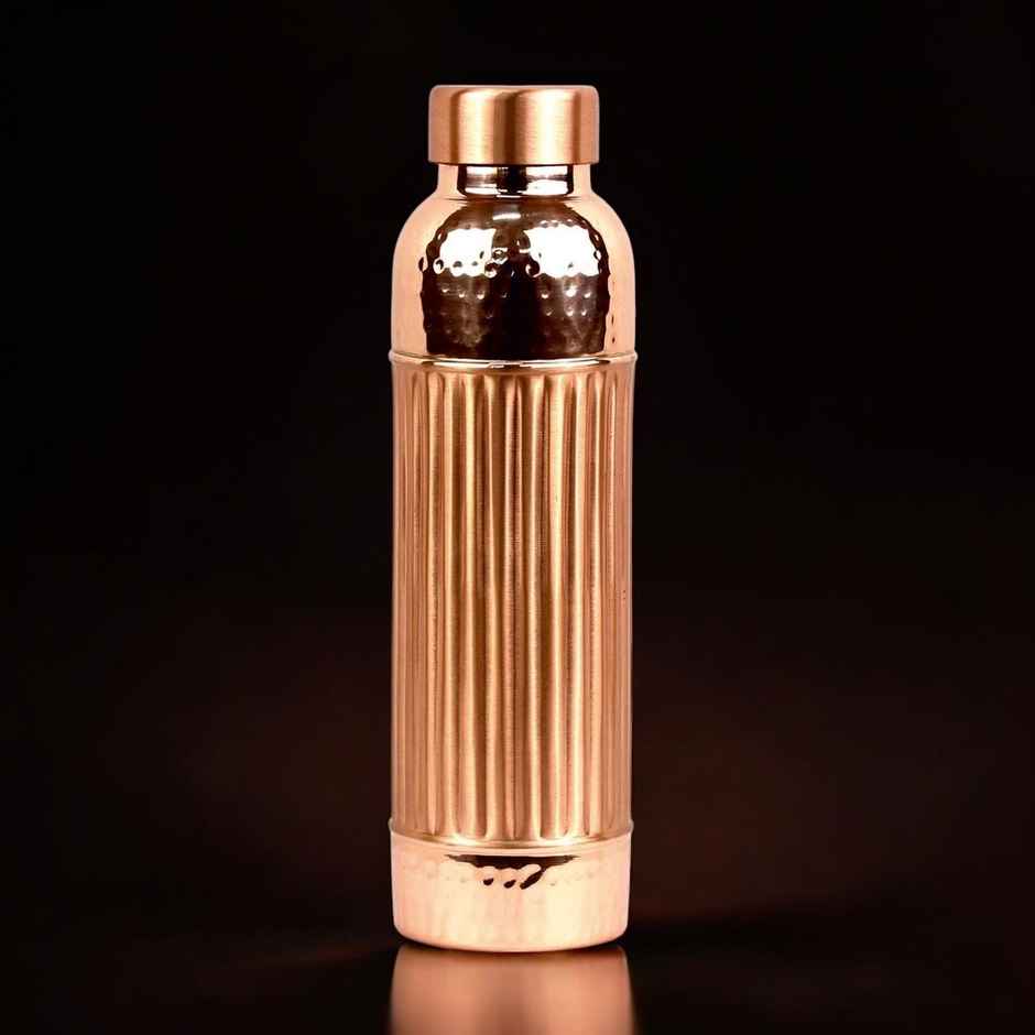 Signoraware Amber Copper Bottle Hammered | 900ml | Copper