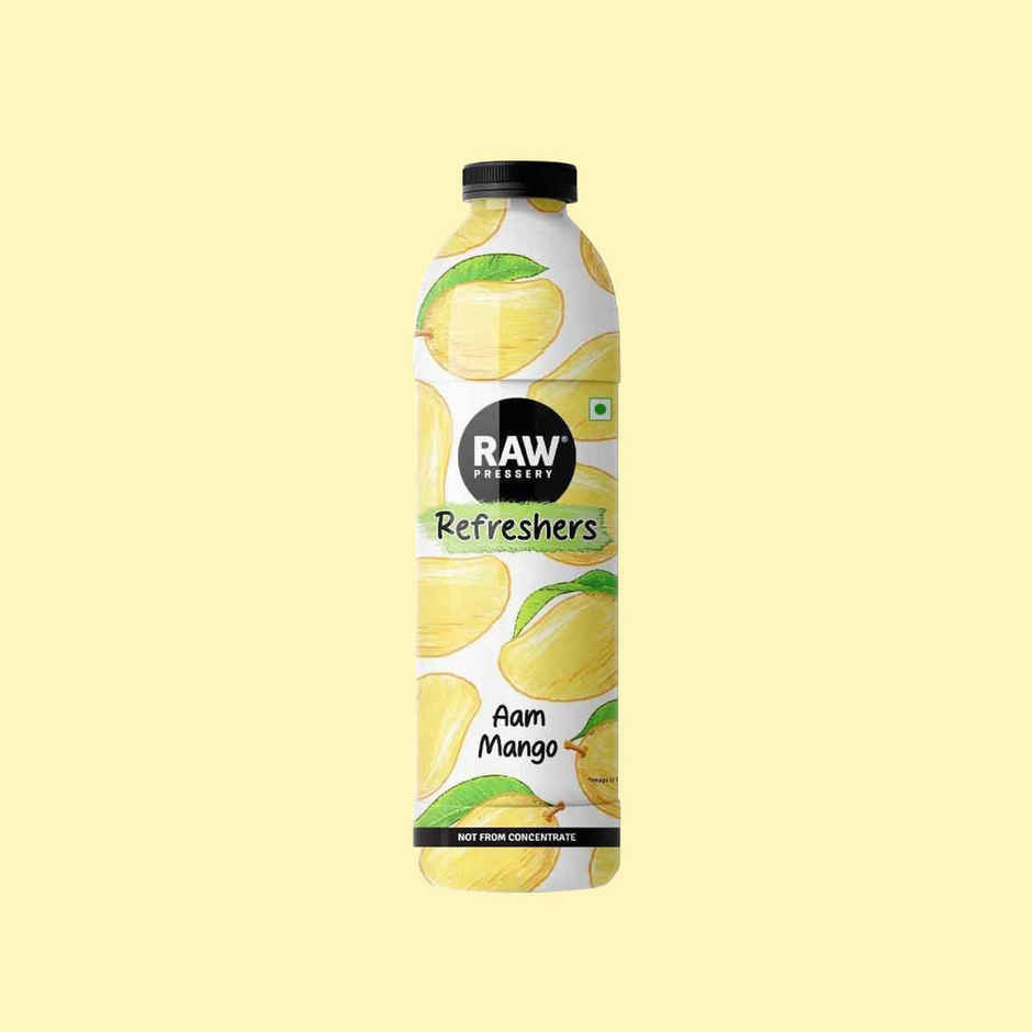 RAW Pressery Refreshers Aam Mango Juice  Mango Drink  Not From Concentrate  Fruit Juice