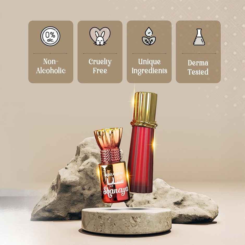 Shanaya Attar | Arabic And French Blend | Long Lasting | Unisex | Non-Alcoholic Roll-On | Adilqadri