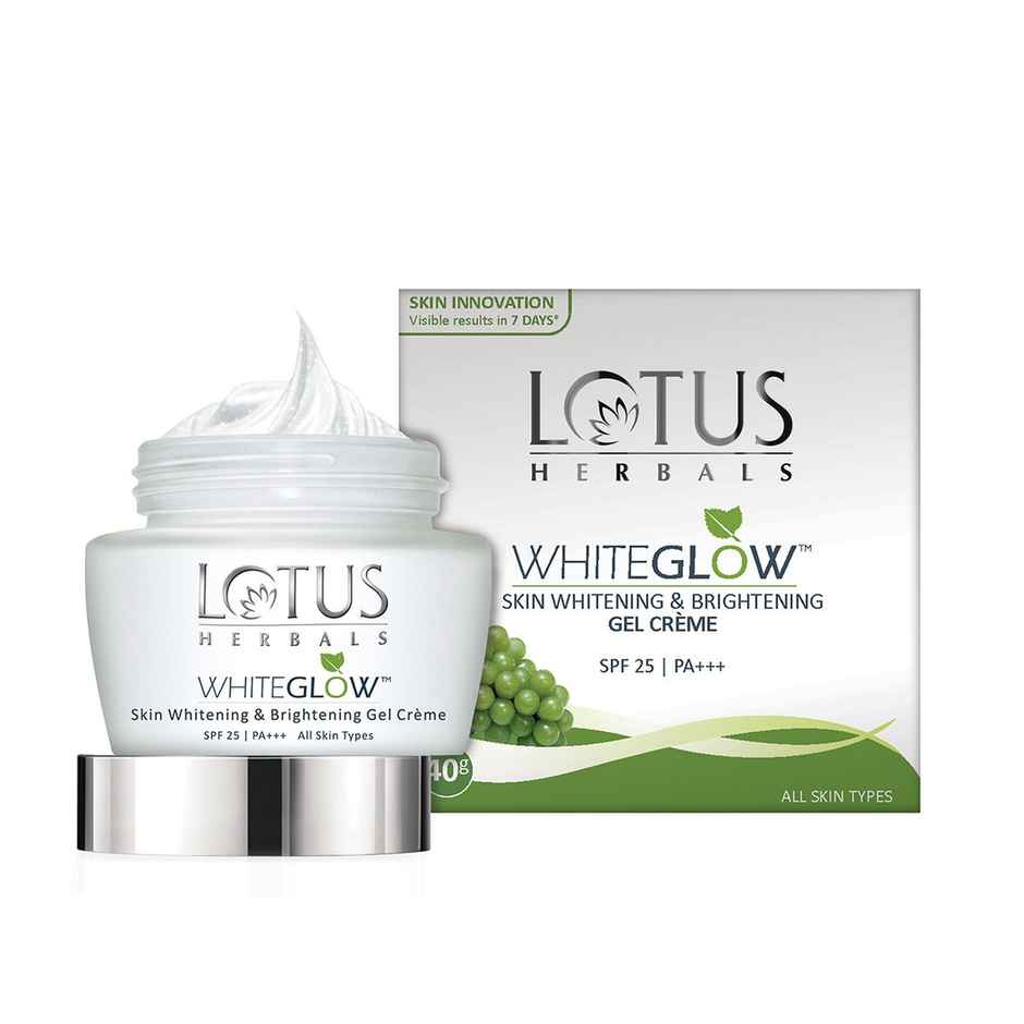 Lotus Herbals Whiteglow Skin Whitening & Brightening Gel Cream SPF 25 Pa +++