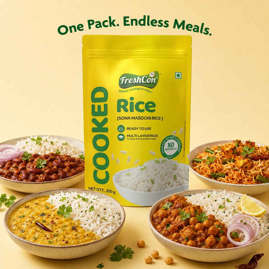 Freshcon Cooked Sona Masoori Rice Combo