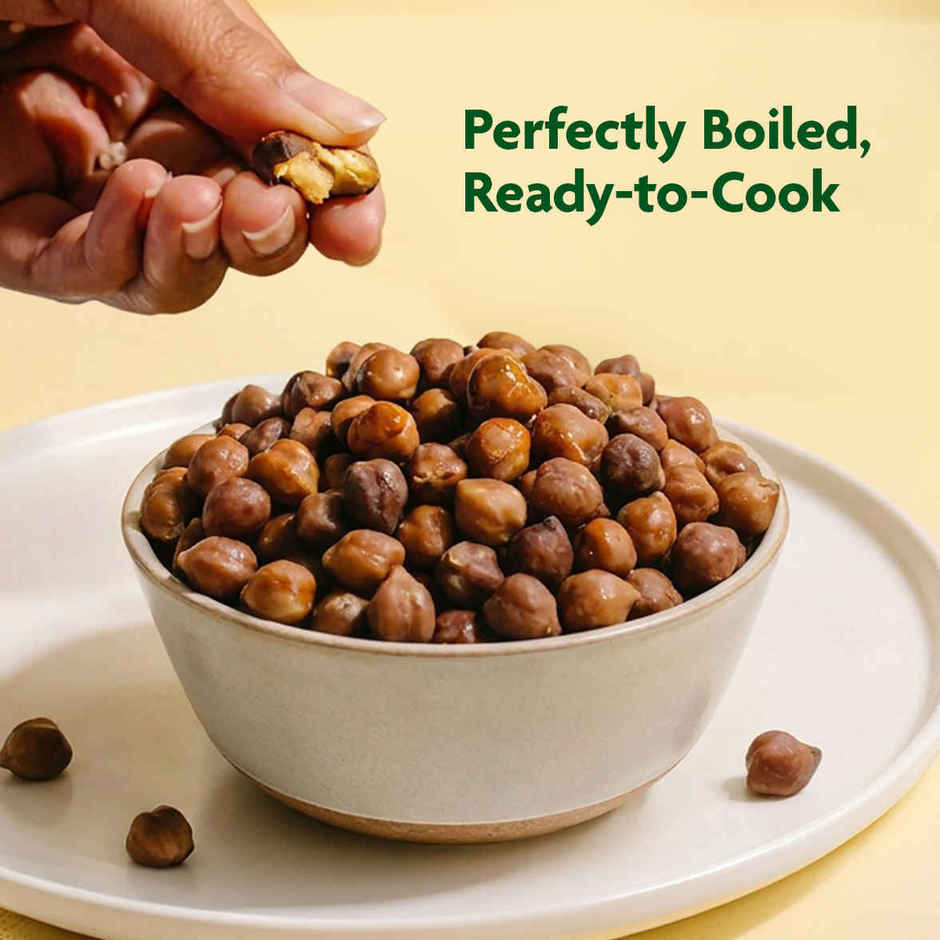 Freshcon Cooked Kala Chana | Black Chickpeas