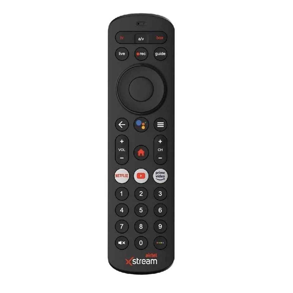 Ailkin Voice Remote for Airtel Xstream Box| Quick Pairing| Universal Compatibility| Black