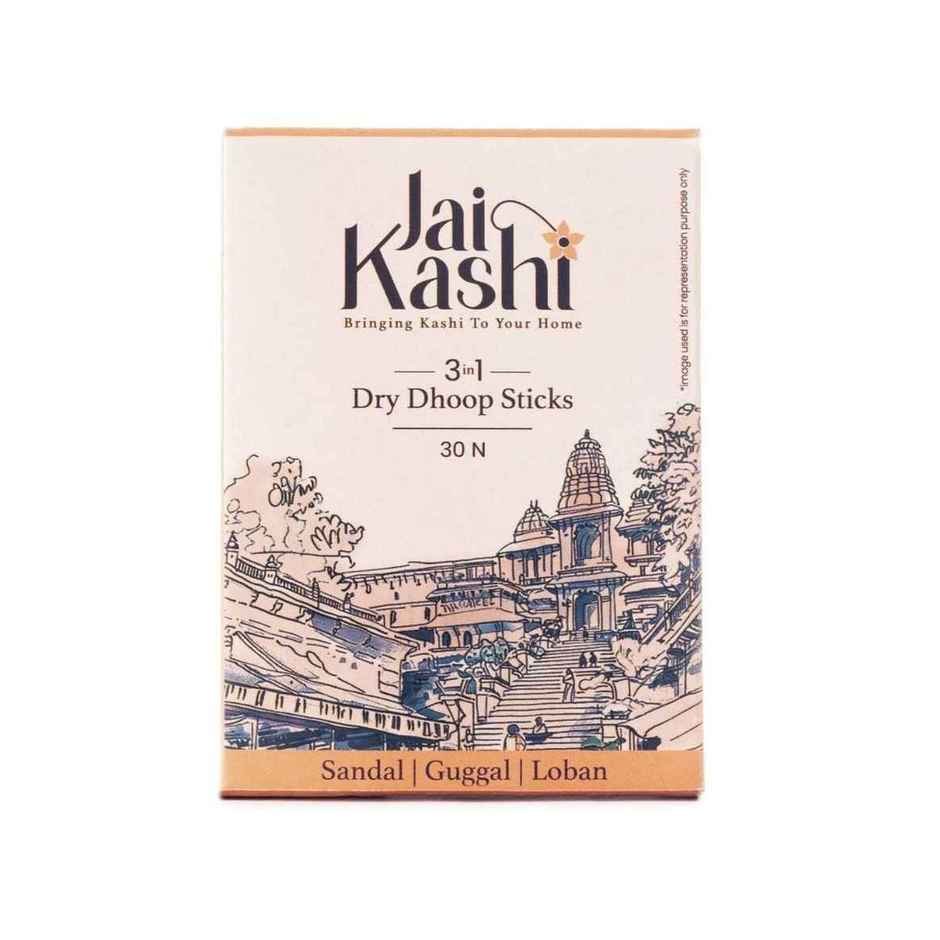 Jai Kashi 3 in 1 Dry Dhoop Sticks - 30 Sticks