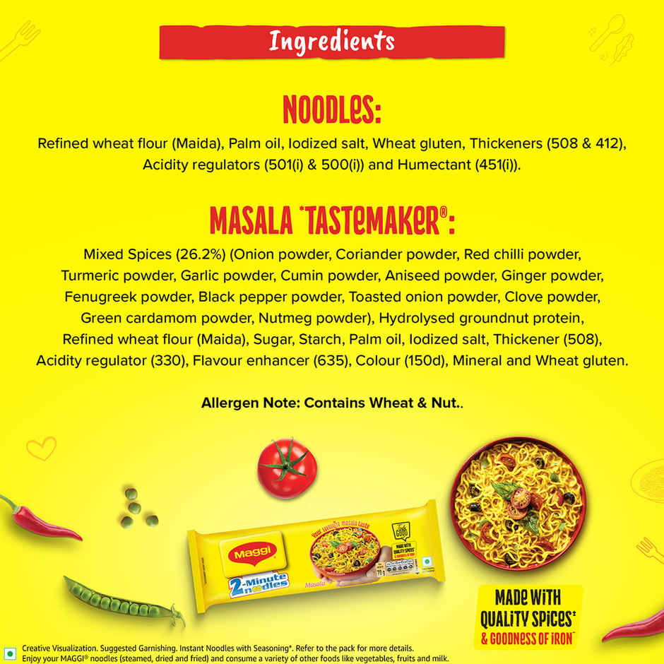 MAGGI 2-Minute Instant Noodles | Masala Noodles | Made With Quality Spices