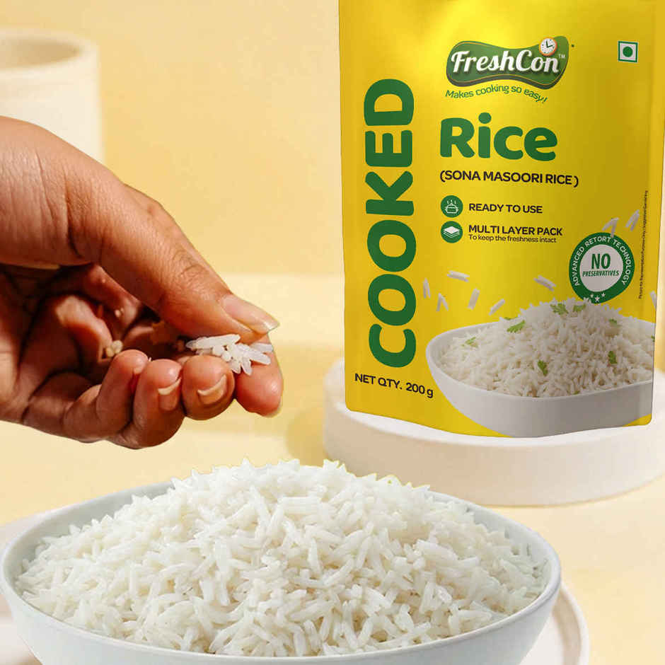 Freshcon Cooked Sona Masoori Rice Combo