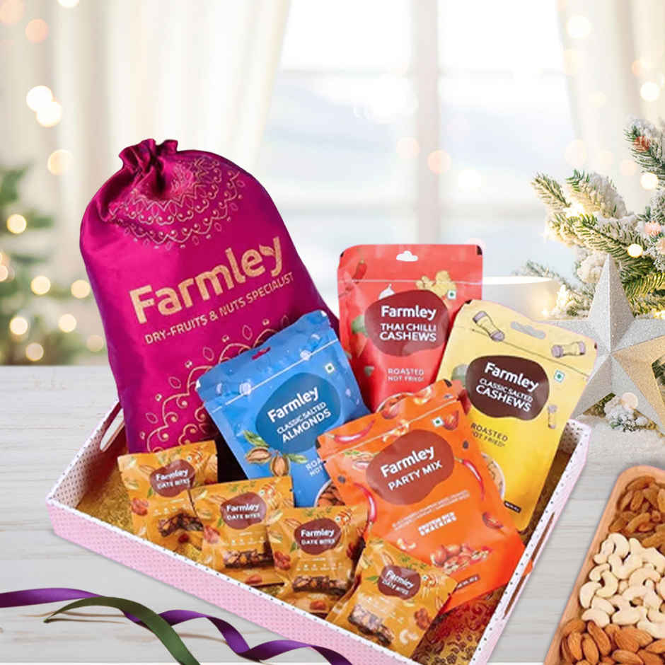 Farmley Mix Dry Fruit Diwali Gift Pack Potli